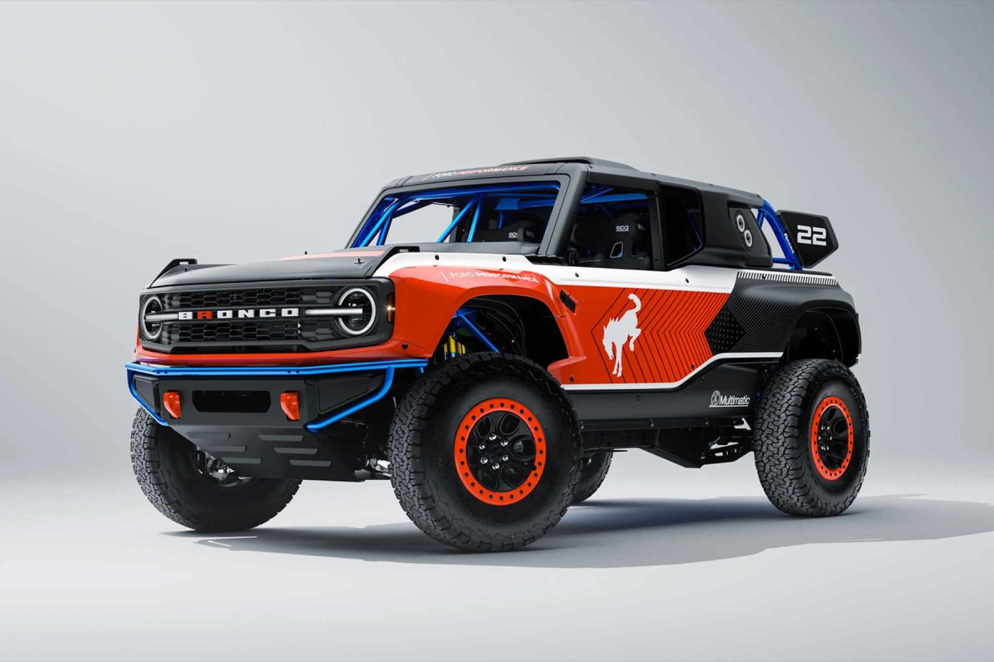 Ford Performance/Multimatic Bronco DR desert racer studio image